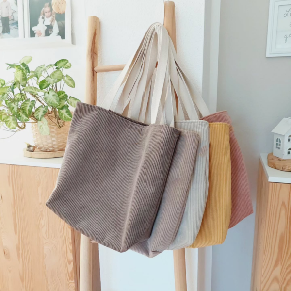 Large Capacity Corduroy Tote Bag